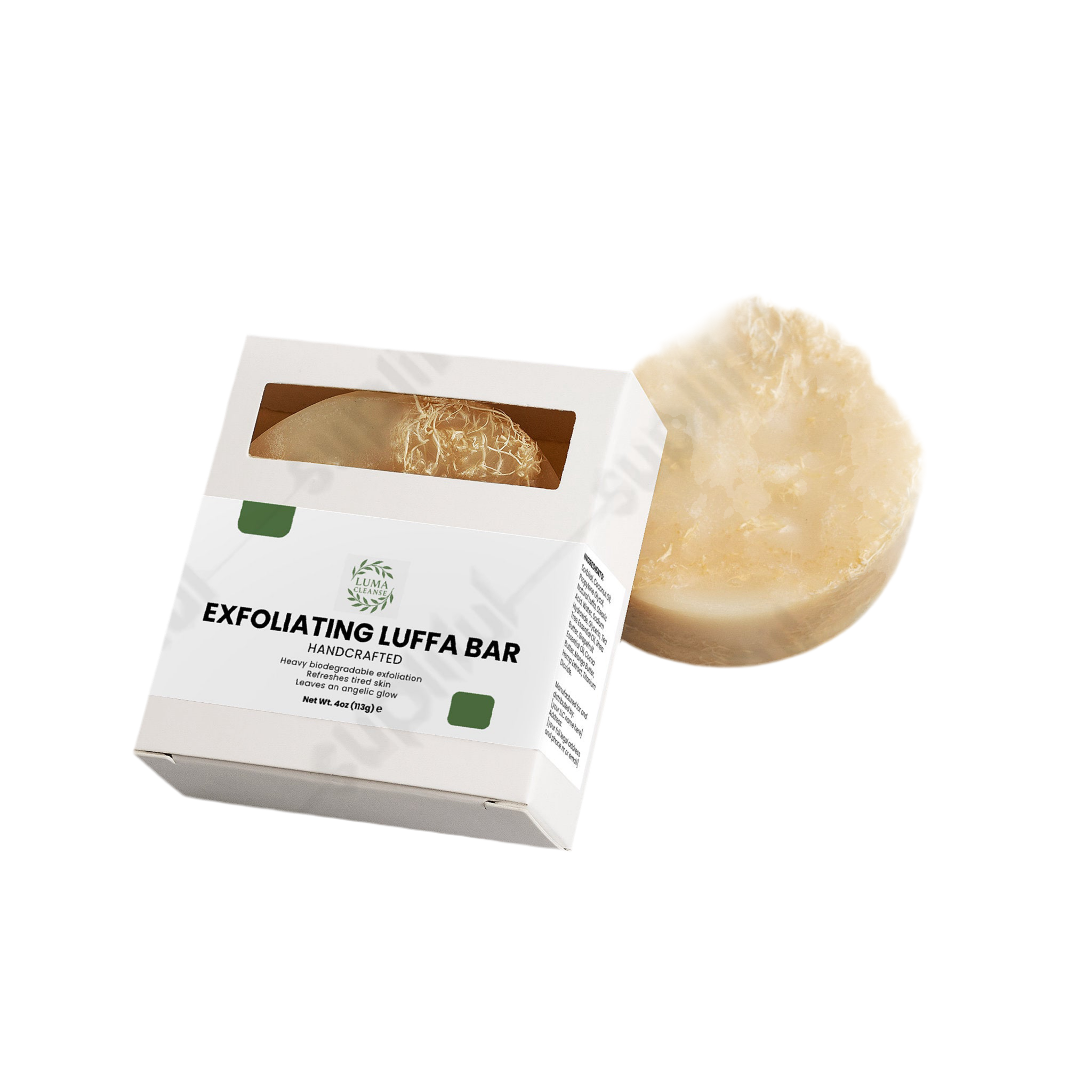 Luma Hemp Exfoliating Luffa Bar
